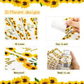 Outus 40pcs Sunflower Baby Shower Water Bottle Labels Floral Waterproof by Deal US