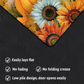 APROPHIC Fall Pumpkin Kitchen Mat Rugs Set of 2 Non Slip Washable 16x24+16x41 by Deal US