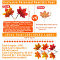 Feybxla 2 Pack Maple Leaf String Lights 20ft 60 LED Multicolor Waterproof by Deal US
