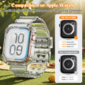 Band for Apple Watch 38mm 40mm 41mm Jelly Crystal Bumper Case Band for Wom