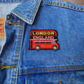 EMBRO BOF London Double-Decker Bus Patch 2.25in Iron On Embroidered by Deal US