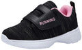 adituo Toddler Boys Girls Lightweight Athletic Sneakers Strap Black Pink Size 11 by Deal US