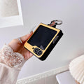 Metal Ring Ultra Slim Case for Samsung Galaxy Z Flip 6 Yellow by Merch Section
