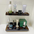 Maramugic 2 Tier Acrylic Bathroom Counter Organizer Amber Small by Deal US
