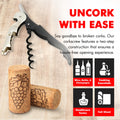 Chef Craft Select Waiters Corkscrew Foil Cutter Bottle Opener 5in Black by Deal US