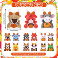 Blueweenly Thanksgiving Mini Plush Toys Pumpkin Maple 12 Pcs 2.76-3.15in by Deal US