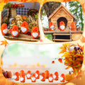 Yaomiao 50 Pcs Fall Thanksgiving Mini Resin Gnomes Orange Table Decor by Deal US