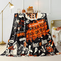 Tupmnbry Halloween Pumpkin Ghost Cat Throw Blanket Flannel 50x60 by Deal US