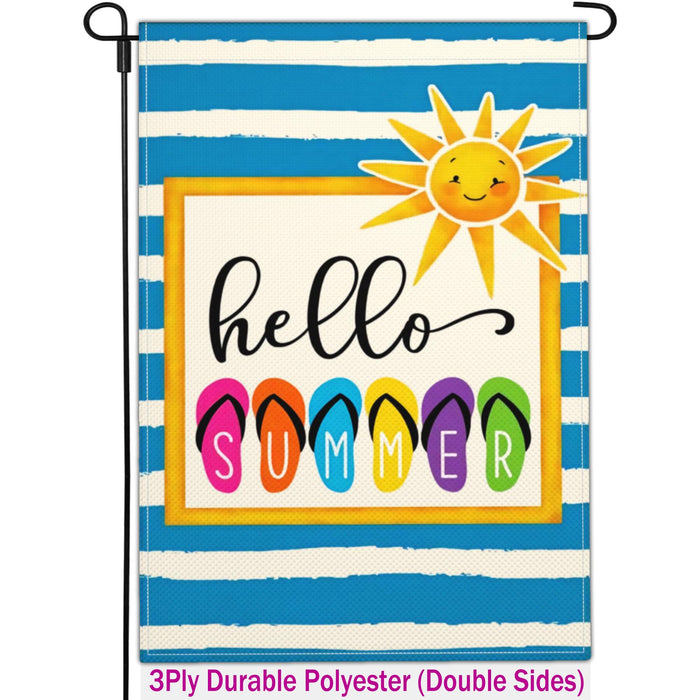 Shuitouk 3 Ply Summer Garden Flag 12x18 Inch Double Sided Outdoor Decor by Deal US