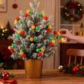 Suncalla Christmas Tree Ball Picks Satin Red Green Gold 7.9'' 12 Pcs by Deal US