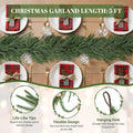 GDENZL 5FT Artificial Norfolk Pine Garland Green Faux Xmas Decor Size 5FT by Deal US