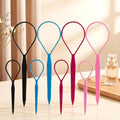 Topsy Tail Hair Tool Set, Ponytail Maker Loop Styling Tools, 2 Sizes, Multicolor, 8 Piece