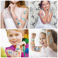 SBOBUY Ocean Animal Temporary Tattoos 10 Sheets Gold Cartoon Kids Party by Deal US
