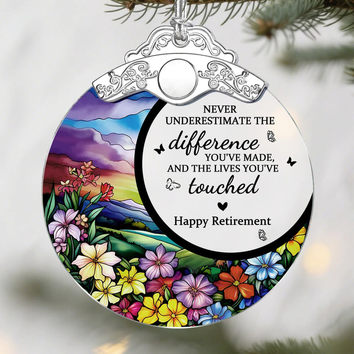 Jocidea Retirement Gifts Stained Glass Christmas Ornament Design A by Deal US