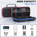 KCKTR Nintendo Switch 2 Carrying Case Hard Shell Durable Red Lightweight by Deal US