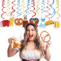 Generic Munich Oktoberfest Swirl Decorations Gold PVC Party Hanging Streamers by Deal US