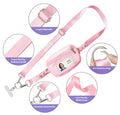 Gowjaw Pink Crossbody Lanyard Teacher Phone Strap with ID Window Keyring by Deal US