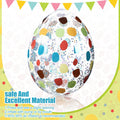 Jetec 12 Pcs Inflatable Easter Eggs 16in Large Glitter PVC Decorations Silver by Deal US