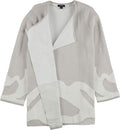 Alfani Women's Double-Knit Sweater Coat, Beige, Size Medium by Vanessa Jane