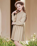 WULFUL Girls Long Sleeve Sweater Dress Pleated Knit Casual Fall Winter 5-12Y by Deal US