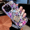 Luxury Bling Rhinestone Diamond Glitter Case for iPhone 17 Pro Purple by Merch Section