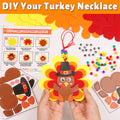 Huyamap Thanksgiving Turkey Necklace Craft Kits 24 Pack Colorful Style 1 by Deal US