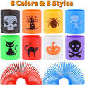 Menzcci Halloween Mini Coil Springs Toys 24 Pcs Plastic Halloween Slinky A24 by Deal US