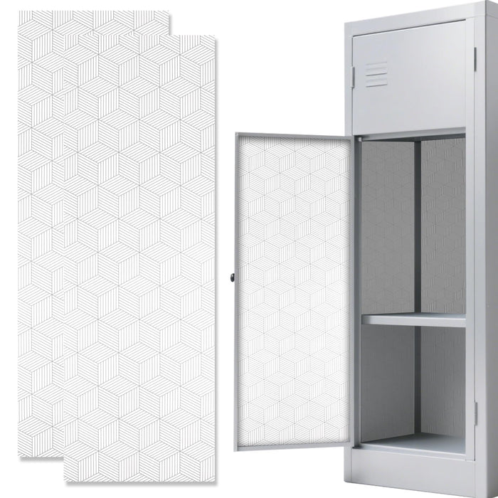 AUECOOME Magnetic Locker Wallpaper Sheet 12x36 Black Square 2pcs Pink Love by Deal US