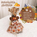 Sebaoyu Thanksgiving Dog Dress Brown Small Size by Deal US