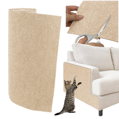 YITMOYM Trimmable Cat Scratcher Mat 39.4x15.8in Self-Adhesive Felt Fiber by Deal US