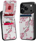 Iphone 17 Pro Wallet Case, Built-In Card Holder, Fashion Printed, Rfid Blocking,