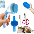 Yutaohui 4-in-1 Pet Bath Brush Kit with Comb Clipper for Dogs Cats by Deal US