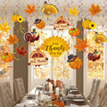 Blulu Thanksgiving Hanging Swirls Decorations Turkey Pumpkin Maple 30 Count by Deal US