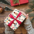 WRAPLULU Nutcracker Christmas Wrapping Paper 4 Jumbo Sheets 28x40in Yellow by Deal US