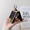 Metal Ring Ultra Slim Case for Samsung Galaxy Z Flip 6 Yellow by Merch Section