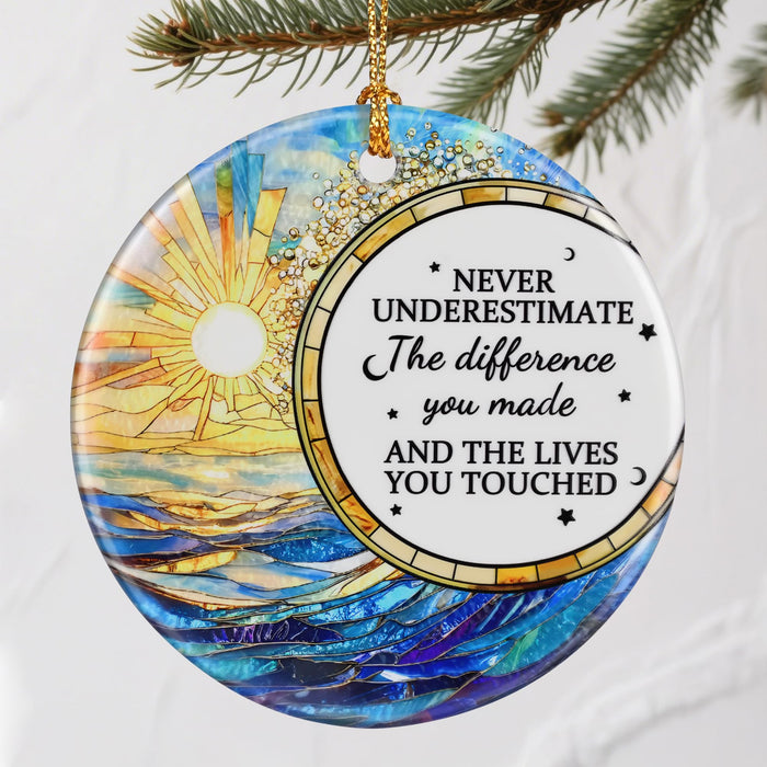 VIAKDEM Christmas Ornaments Going Away Farewell Gifts Ceramic Design A by Deal US
