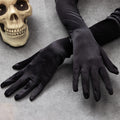 Spooktacular Creations Long Satin Opera Party Gloves Black 21in One Size by Deal US