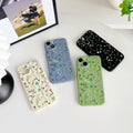 Case for iPhone 15,Liquid Silicone Cover with Cute Flower Branch Pattern