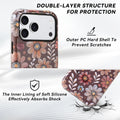 Fresh Flowers Pattern Case for iPhone 17 Pro Shockproof Protective Cover by Merch Section