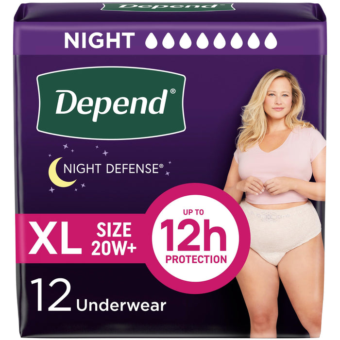 Depend Silhouette Maximum Absorbency Underwear for Women, Large - 24 Count (2 Packs of 12) by Pasteur Pharmacy