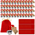 Duraaamo 24 Sets Christmas Polar Themed Silver Bell Ornaments Bulk by Deal US