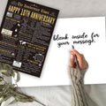 Londue 10 Year Anniversary Card for Him Her Romantic Tin Gift Couple by Deal US