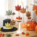 Soulchen 39 Pc Fall Thanksgiving Tree Ornaments Set Orange Brown Gold by Deal US
