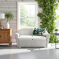 Tosleo 12x20in Green Tropical Leaf Embroidered Pillow Covers 2 Pack by Deal US