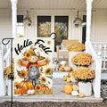 Baccessor Fall Thanksgiving Scarecrow Garden Flag 12.5x18 Inch Burlap by Deal US
