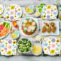 Maniaacer 100 PCS Spring Floral Cocktail Napkins 3-Ply Colorful Paper by Deal US