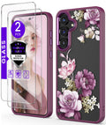 for Samsung Galaxy S25 FE 5G Case+Tempered Glass Screen Protector,Military Grade