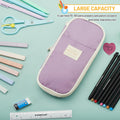 Sonuimy Large Capacity Pencil Case Pouch Zipper Organizer Green by Deal US