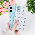 Aesthetic Cross Pattern Case for iPhone 16 6.1" White by Merch Section