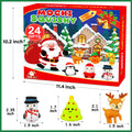Govetom 2025 Christmas Advent Calendar 24 Days Multi-color Mochi Squishy Toys by Deal US